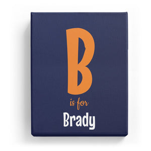 B is for Brady - Cartoony