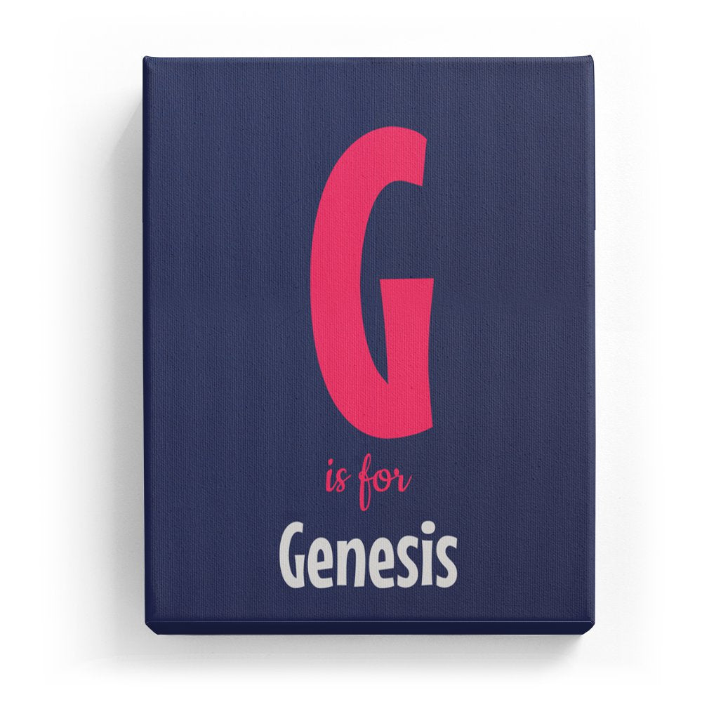 Genesis's Personalized Canvas Art