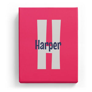 Harper Overlaid on H - Cartoony