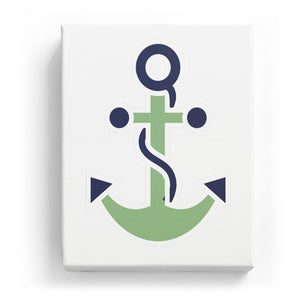 Anchor with Rope - No Background (Mirror Image)