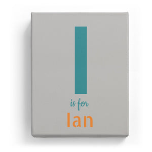 I is for Ian - Stylistic