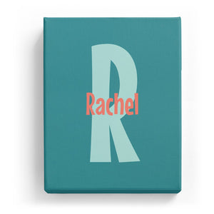 Rachel Overlaid on R - Cartoony