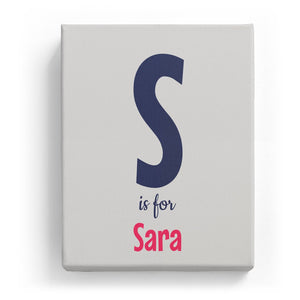 S is for Sara - Cartoony