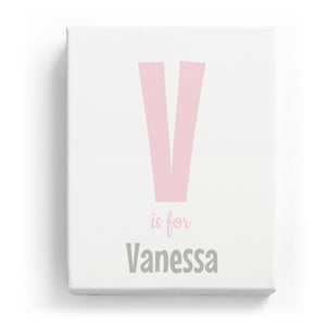 V is for Vanessa - Cartoony
