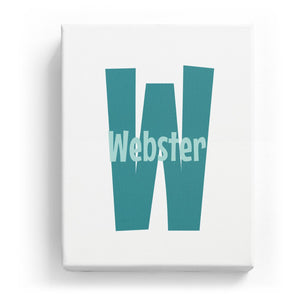Webster Overlaid on W - Cartoony