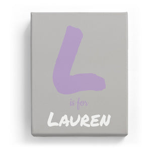 L is for Lauren - Artistic