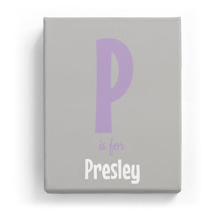 P is for Presley - Cartoony