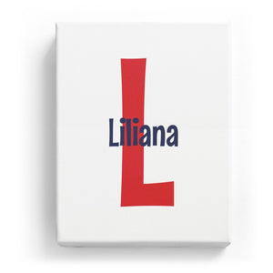 Liliana Overlaid on L - Cartoony