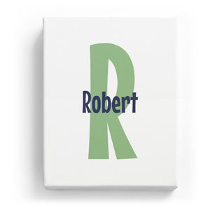 Robert Overlaid on R - Cartoony