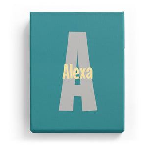 Alexa Overlaid on A - Cartoony