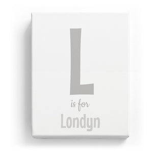 L is for Londyn - Cartoony