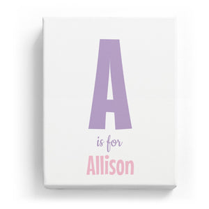 A is for Allison - Cartoony