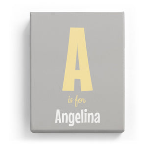 A is for Angelina - Cartoony