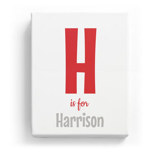 H is for Harrison - Cartoony