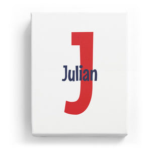 Julian Overlaid on J - Cartoony
