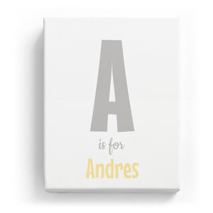 A is for Andres - Cartoony