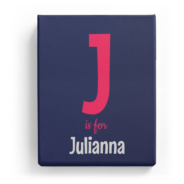 J is for Julianna - Cartoony