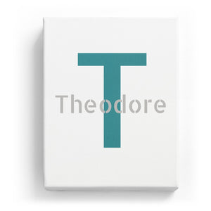 Theodore Overlaid on T - Stylistic