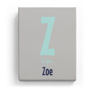 Z is for Zoe - Cartoony