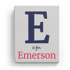E is for Emerson - Classic