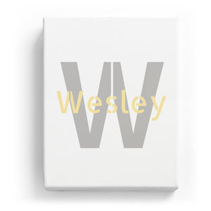 Wesley Overlaid on W - Stylistic