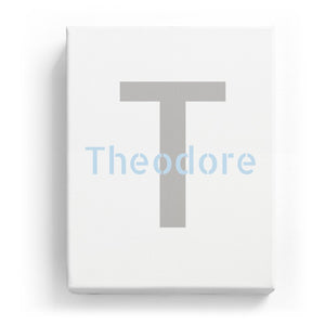 Theodore Overlaid on T - Stylistic