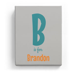 B is for Brandon - Cartoony