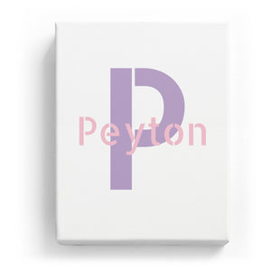 Peyton Overlaid on P - Stylistic