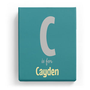 C is for Cayden - Cartoony