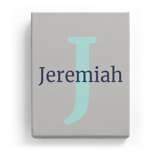 Jeremiah Overlaid on J - Classic