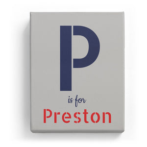 P is for Preston - Stylistic
