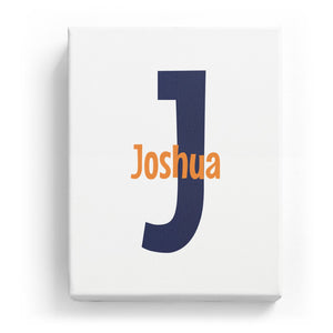 Joshua Overlaid on J - Cartoony