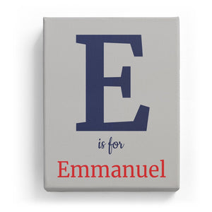 E is for Emmanuel - Classic