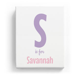 S is for Savannah - Cartoony
