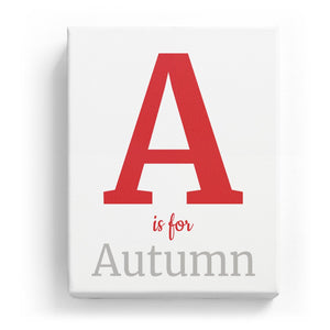 A is for Autumn - Classic