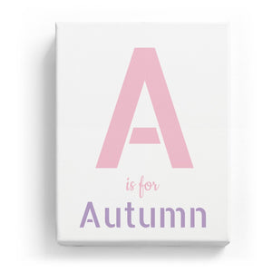 A is for Autumn - Stylistic