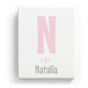 N is for Natalia - Cartoony