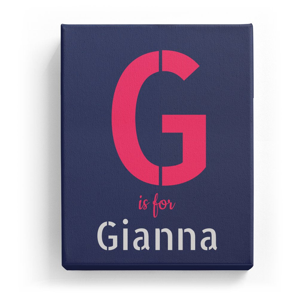 Gianna's Personalized Canvas Art