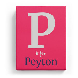 P is for Peyton - Classic