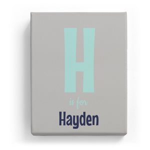 H is for Hayden - Cartoony