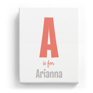 A is for Arianna - Cartoony