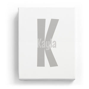 Kayla Overlaid on K - Cartoony