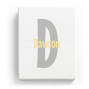 Dawson Overlaid on D - Cartoony