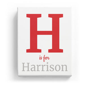 H is for Harrison - Classic