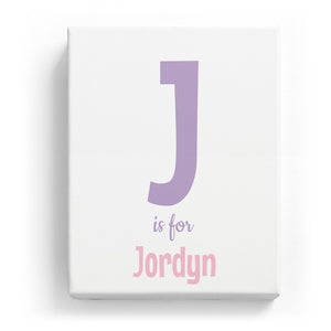 J is for Jordyn - Cartoony
