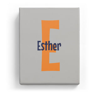 Esther Overlaid on E - Cartoony