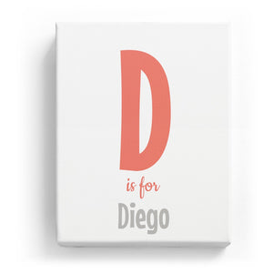 D is for Diego - Cartoony