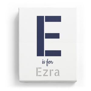 E is for Ezra - Stylistic