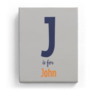 J is for John - Cartoony