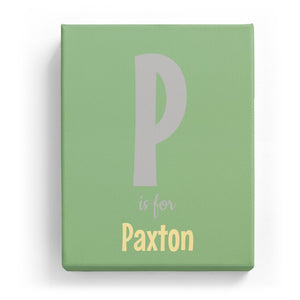 P is for Paxton - Cartoony